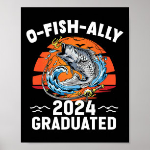 Poster Retro O-fish-ally 2024 Diplômé supérieur
