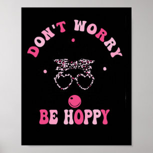 Poster Retro Pâques Ne Vous Inquiétez Pas Être Hoppy mign