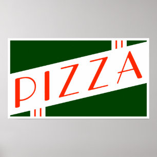 Poster rétro pizza