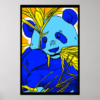 Poster Retro Popart Panda