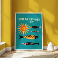 Retro Portugal Sardines Vintage voyage de poisson