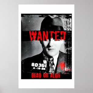 Poster rétro Recherché mort ou vivant