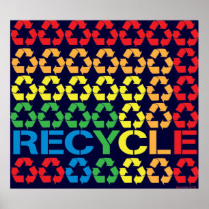 Poster Rétro réutilisez la copie