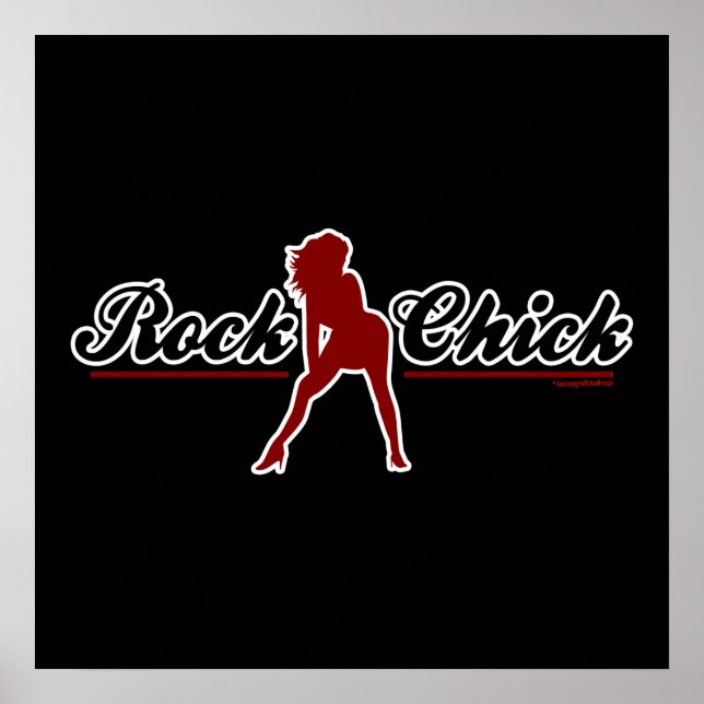 Poster Retro Rock Chick (Devant)