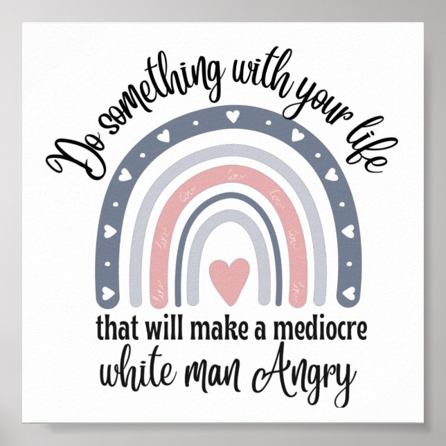 Poster Retro Saying Faites quelque chose de votre vie (Devant)