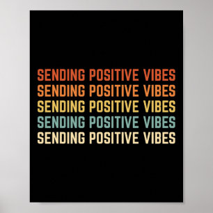 Poster Rétro Sening Positif Vibes