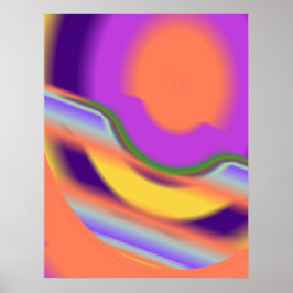 Poster Rétro-set de métal liquide moulé D (018)