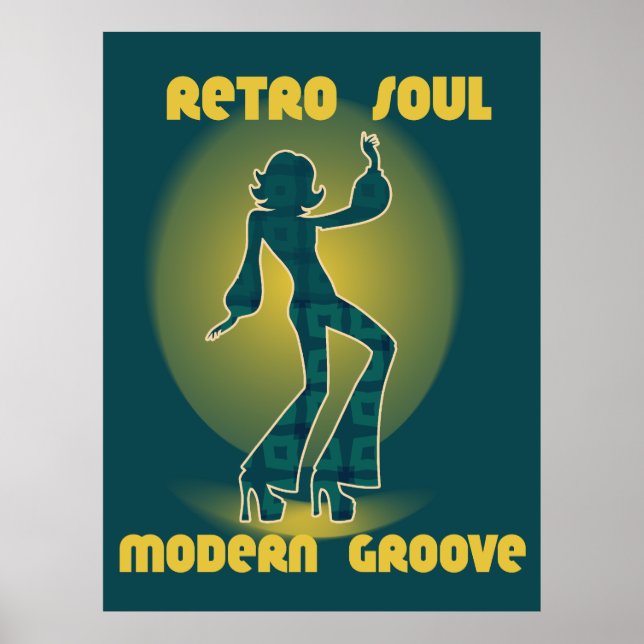 Poster Retro Soul Modern Groove (Devant)