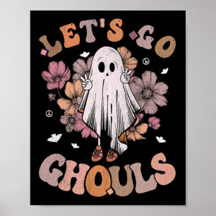 Poster Retro Super Let's Go Ghouls Ghost les années 70 Hi