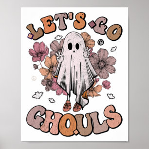 Poster Retro Super Let's Go Ghouls Ghost les années 70 Hi