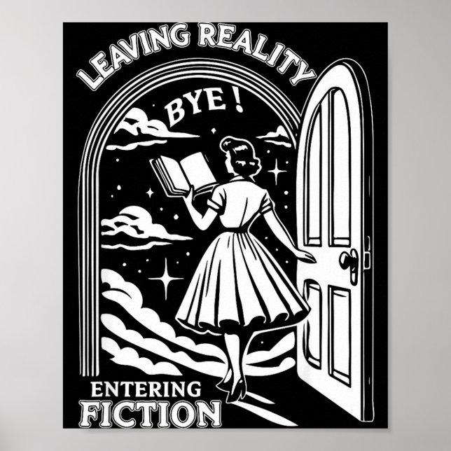 Poster Retro Trendy Bookish Book Lover Reading Quotes Lea (Devant)