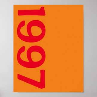 Poster Retro Vintage 90s année personnalisée Personnalisé