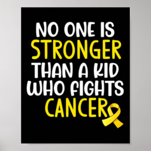 Poster Retro Vintage Gold Ribbon Enfance Cancer Award