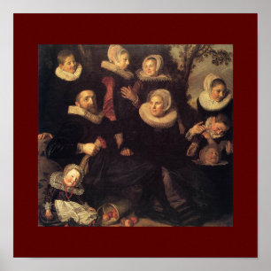 Poster Retrouvailles familiales Renaissance peinture d'au