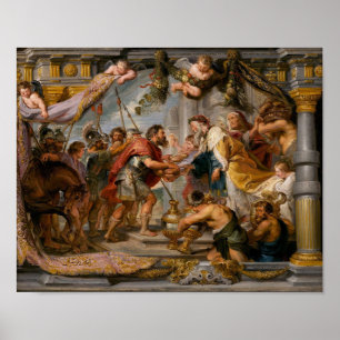Poster Réunion d'Abraham et Melchizedek Rubens Art