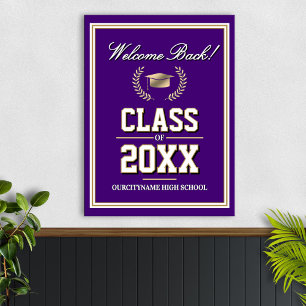 Poster Réunion de classe des couleurs de l'école Bienvenu
