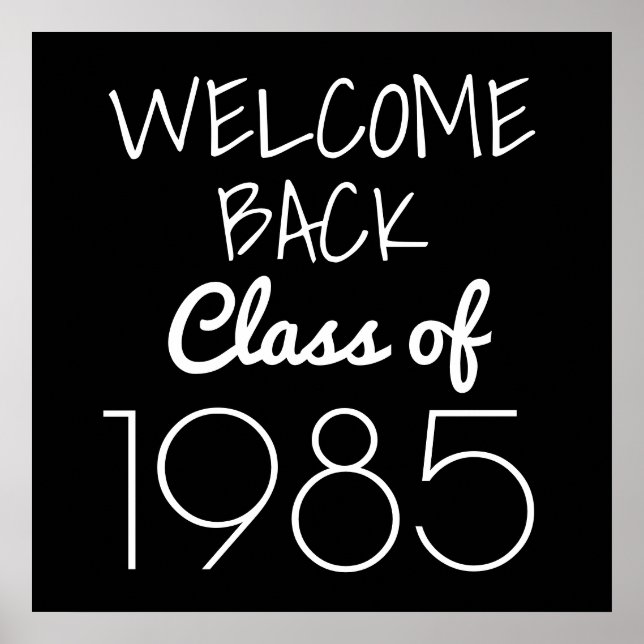 Poster Réunion de classe | Retour de bienvenue (Devant)