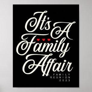 Poster Réunion de famille 2025 Amour de la fête de famill