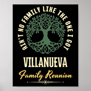 Poster Réunion de famille 2025 Design assorti - Villanuev
