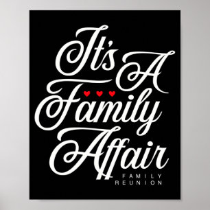 Poster Réunion de famille 2025 fête de famille drôle d'am