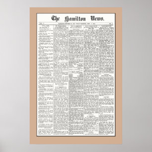 Poster Réunion de famille Haughey - 8 sept, 1905, Brown