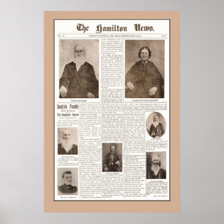 Poster Réunion de la famille Haughey - 16 septembre 1904 