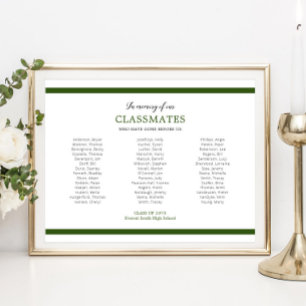 Poster Réunion des anciens élèves de l'école en mémoire d