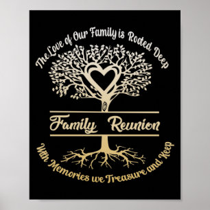 Poster Réunion Familiale L'Amour De Notre Famille