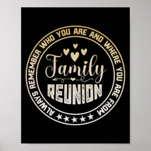Poster Réunion Familiale Se Souvient Toujours De Qui Vous