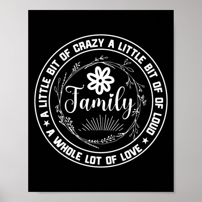 Poster Réunion Familiale Un Peu Fou (Devant)