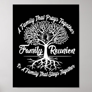 Poster Réunion Familiale Une Famille Prie Ensemble