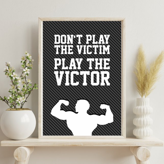 Poster Réussite gagnante Motivation Typographie Citation (Créateur téléchargé)