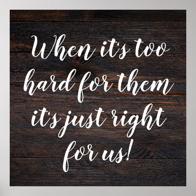 Poster Réussite Motivation Inspiration manuscrite (Devant)