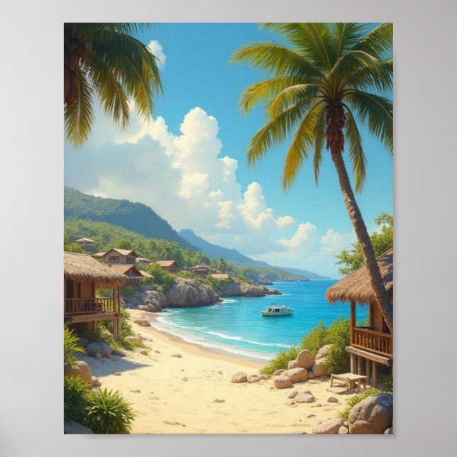 Poster rêve caribéen (Devant)