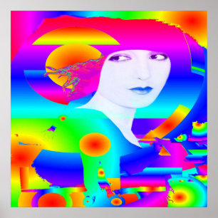 Poster Rêve couleur Abstrait