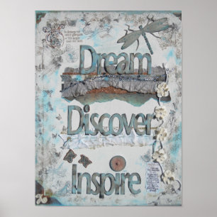 Poster Rêve d'art multimédia mixte Découvrez l'art des de