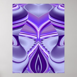 Poster Rêve de Fleur Violette