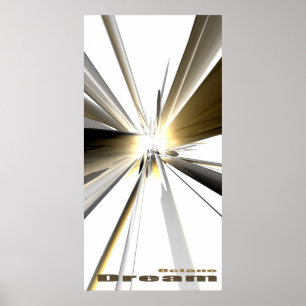 Poster Rêve d'octane (beige)
