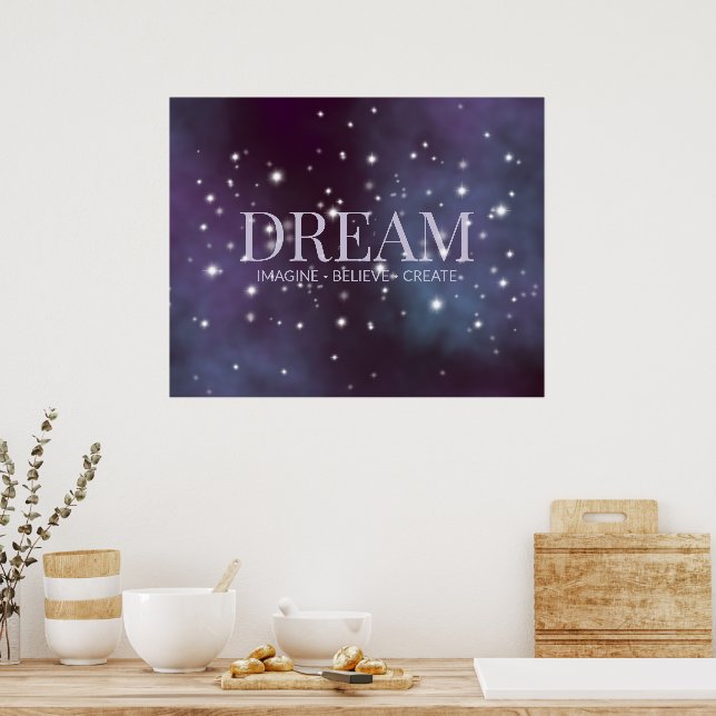 Poster Rêve mystique Dusty Violet (Cuisine)