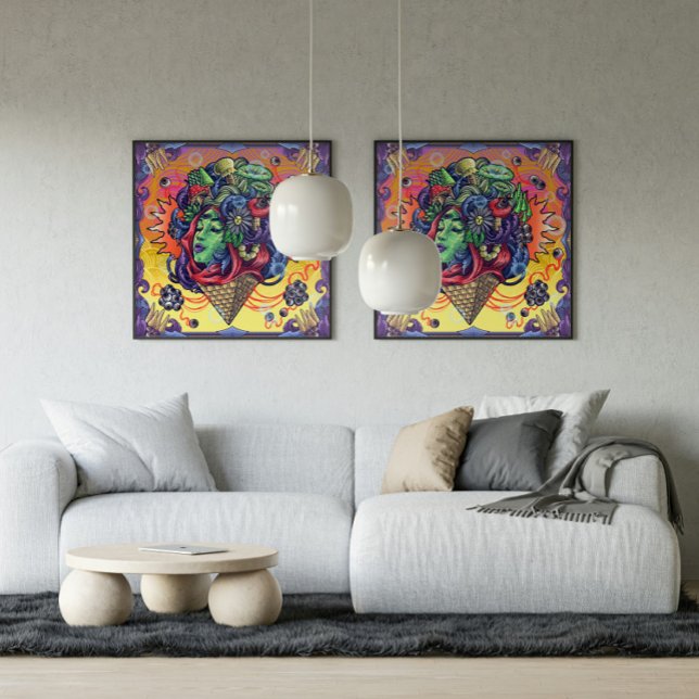 Poster Rêve psychédélique (Créateur téléchargé)