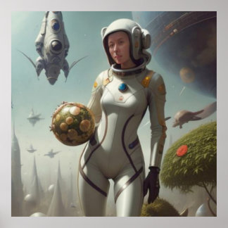 POSTER RÉVEIL DANS L'ESPACE EXTÉRIEUR 2