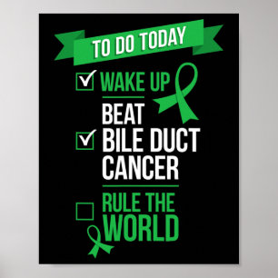 Poster Réveillez-vous, battez le cancer des voies biliair
