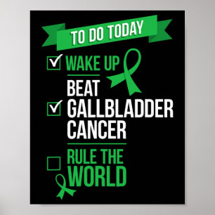 Poster Réveillez-vous battre la vésicule vésicale Cancer