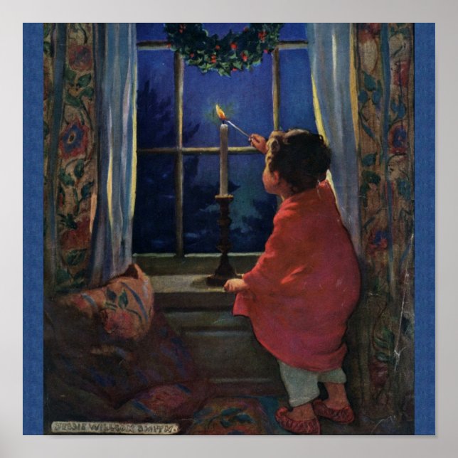 Poster Réveillon de Noël - Jessie Willcox Smith (Devant)