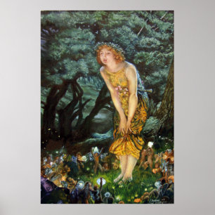 Poster Réveillon d'été, Edward Robert Hughes