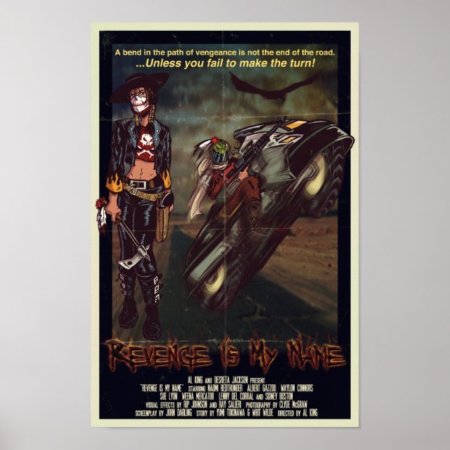 Poster Revenge Est Mon Nom (Devant)