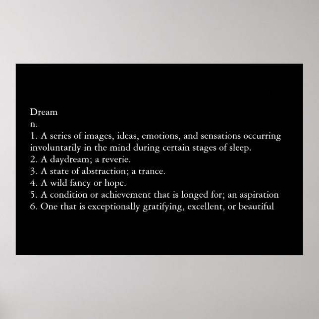 Poster Rêver (Devant)