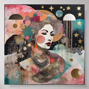Poster Rêver Avec Des Étoiles