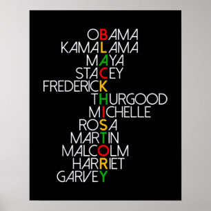 Poster Rêver Comme Martin Black History