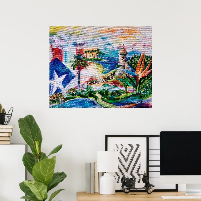 Poster Rêver de Porto Rico (Bureau à domicile)